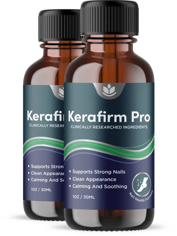 KeraFirm Pro two bottle pack showing brush applicator design